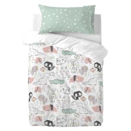 Funda de almohada HappyFriday Moshi Moshi Best Buddies Multicolor 50 x 75 cm