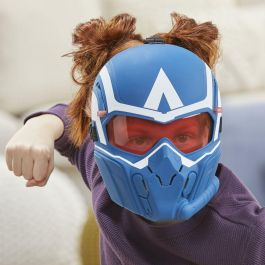 Hasbro Máscara Marvel Vengadores Capitán América de Juego de Rol con Lentes Abatibles para Niños +5 Años Película Brave New World