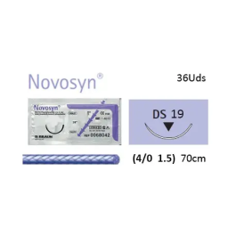 B. Braun Novosyn Violet 4-0 Hds19 Sutura Sintética Absorbible 70 cm 36 Unidades Precio: 204.5000001. SKU: B16G9TJZQ3