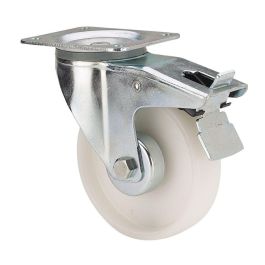 Ruedas Alex Rueda giratoria Poliamix Placa Eje Liso Freno Blanco 130 kg Ø 8 cm Precio: 10.50000006. SKU: B1CKPADQ7H