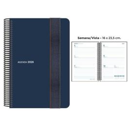 Agenda Anual (2026) Senfort Foam Espiral Tapa Pp Con Goma 160X235 S/V Azul Precio: 12.50000059. SKU: B1DR6Z6F4M