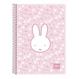 Safta Cuaderno Espiral Tamaño Cuarto, con 80 Hojas de 60 gramos, Cuadriculado de 4 mm, Tapa Extradura y Diseño Miffy Flores Precio: 2.95000057. SKU: B1JX82V2HA