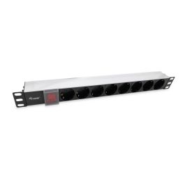 EQUIP REGLETA ALIMENTACION ALUMINIO RACK 19" 1U 8 TOMAS CON INTERRUPTOR Precio: 24.69000039. SKU: B14EJ98VSL