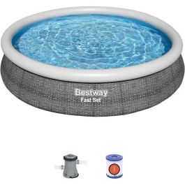 Piscina elevada BESTWAY Fast Set - Redonda - 366 x 76 cm - Cartucho de bomba y filtro