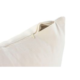 DKD Home Decor Cojín Blanco Pu Polyester 10 x 45 x 45 cm