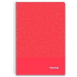 IMPREX Cuaderno Espiral Tapa PP Folio 80H 90 Gr Cuadrícula 4x4 Rojo (4 Unidades) (4 Unidades) Precio: 6.9900006. SKU: B18F2PAXHQ