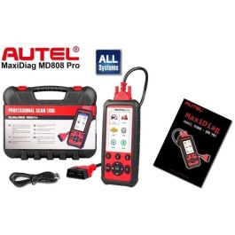 Autel MD808 PRO Herramienta Diagnóstico Vehículos Ligeros. Resetea Aceite, Batería, Freno, Regeneración DPF. Versión Europea, 2 Años Garantía.
