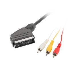 Lanberg Cable Euroconector Macho 3X RCA SCART 1.8m Negro Precio: 5.50000055. SKU: S5604138