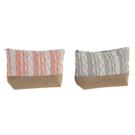 Neceser Mediterraneo DKD Home Decor Gris Coral 7 x 15 x 25 cm (2 Unidades) Precio: 6.50000021. SKU: B1GN7PQVB6