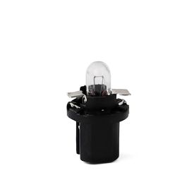 M-Tech MTECZ58 Lámpara Halógena B8.5D 12V 1.2W Tipo BAX black, de vidrio de cuarzo templado y acero de alta calidad, Pack 10 Unidades