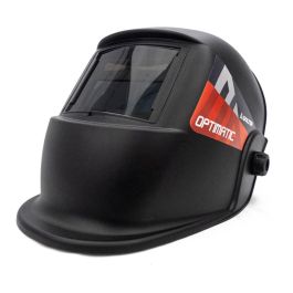 Solter Optimatic 45 Pantalla de Soldadura Automática con Filtro DIN 4/9-13, Campo de Visión 89x39 mm, Sensores de Arco, Cumple Normativa EN175/EN379
