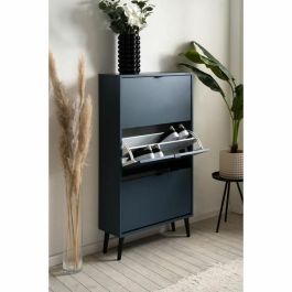 VIGO Zapatero VIGO 49A Azul Noche Patas Madera Maciza 70 x 24 x 125 cm