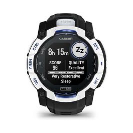 Garmin Instinct 3 Solar GPS Reloj Inteligente para Deporte 50mm Blanco Unisex con Carga Solar y GPS