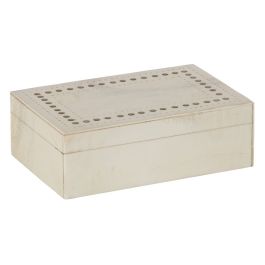 Caja Decorativa Crema Dorado Resina Cobre 23 x 15 x 8 cm Precio: 59.2294993345. SKU: B15SR7BGKL