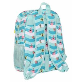 Mochila Escolar Spongebob Stay positive Azul Blanco (33 x 42 x 14 cm) Mochila Escolar Spongebob Stay positive Azul Blanco (33 x 42 x 14 cm)