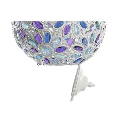 DKD Home Decor Lámpara de Techo Árabe Blanco Multicolor Metal Acrílico 28 x 44 x 28 cm