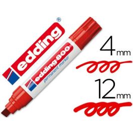 Rotulador Edding Marcador Permanente 800 Rojo Punta Biselada 12 mm Recargable 5 unidades Precio: 27.69000058. SKU: S8421352