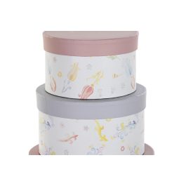Caja Shabby DKD Home Decor Multicolor Azul 37.5 x 18 x 37.5 cm Set de 10 Caja Shabby DKD Home Decor Multicolor Azul 37.5 x 18 x 37.5 cm Set de 10
