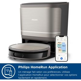 Philips XU9100/10 Robot Aspirador y Fregona 8000 Pa, 280 min, 210 ml, Metal/Negro