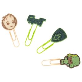 ERIK Set 4 Clips Groot Marvel de Metal y PVC - 5,3cm