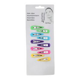 Pack de 10 clips de colores para el pelo, medida 4,8cm. juliette fashion