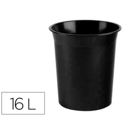 Archivo 2000 Papelera 2000 Antimicrobiana Sanitized Plástico Negro 18 Litros 290x310 mm