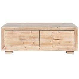 Mesa de Centro Home ESPRIT Natural Madera de abeto Madera MDF 130 x 70 x 46 cm