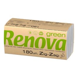 Toallas secamanos de papel zig-zag 180 unid. renova Precio: 2.50000036. SKU: B1DPE9BPHW