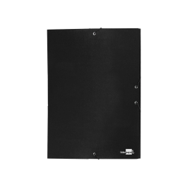 Liderpapel Carpeta proyectos folio lomo 30mm cartón forrado negra 250 x 350 mm