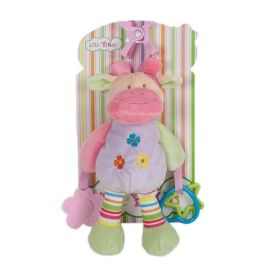 Peluche vaquita pinza c/ mordedor y actividades 25 cm Precio: 8.79000023. SKU: S2426985