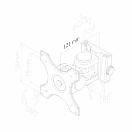 Soporte TV Neomounts FPMA-W250BLACK