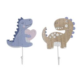DKD Home Decor Perchero Kids Dino 23 Natural Azul 4.5 x 20 x 14 cm (6 Unidades) Precio: 11.88999966. SKU: B1BFZXAXQM