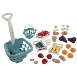 Ecoiffier Puesto de Mercado Rodante para Niños con Balanza, Terminal de Tarjeta, Monedas y Accesorios - 41 Piezas - Desde 18 Meses Ecoiffier Puesto de Mercado Rodante para Niños con Balanza, Terminal de Tarjeta, Monedas y Accesorios - 41 Piezas - Desde 18 Meses