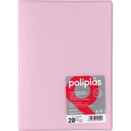Grafoplás Carpeta con Fundas Poliplás Soldadas, Folio 20 Fundas, PP Semirrígido Translúcido, Rosa Soft Precio: 2.98999954. SKU: B1EPGWV4GR