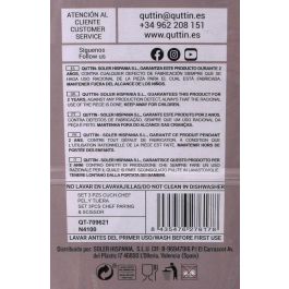 Quttin Set 3 Piezas Cuchillo Chef, Pelador y Tijeras Nero - 35 x 19 x 3 cm (12 Cajas)