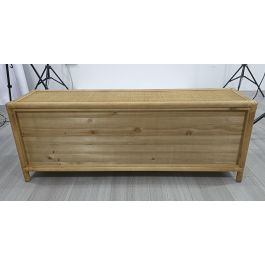 DKD Home Decor Mueble para TV Tropical de Abeto y Ratán Marrón Claro Acabado Natural con 5 Cajones y 1 Estantería 120x30x45 cm DKD Home Decor Mueble para TV Tropical de Abeto y Ratán Marrón Claro Acabado Natural con 5 Cajones y 1 Estantería 120x30x45 cm