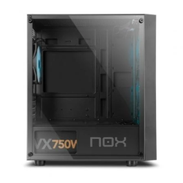 NOX NXINFTYEPSILON Caja Minitorre Micro-ATX NOX Infinity Epsilon A-RGB Negra con Ventana Cristal Templado