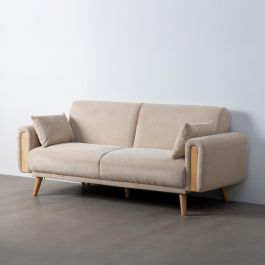 Sofá-Cama Crema Tejido Salón 218 X 82 X 90 cm