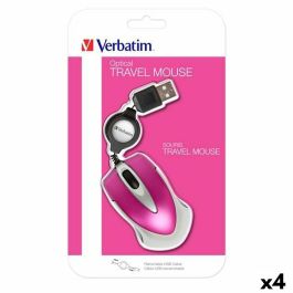 Ratón Verbatim Go Mini Negro Fucsia 1000 dpi (4 Unidades) Precio: 33.4999995. SKU: B18N3HRG2J