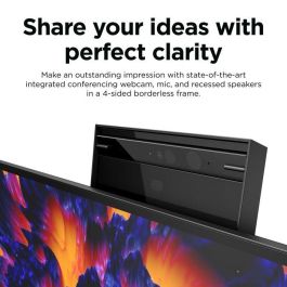 HP Z24m G3 Monitor IPS QHD de 23.8'' (2560x1440) 5ms con USB-C, HDMI, DisplayPort, Webcam y Altavoces Plateado