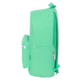 Safta Mochila para Portátil con compatibilidad de hasta 14.1 pulgadas, de la Colección Benetton Mint, dimensiones 410x310x160 mm. Safta Mochila para Portátil con compatibilidad de hasta 14.1 pulgadas, de la Colección Benetton Mint, dimensiones 410x310x160 mm.