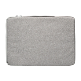 Q-connect Funda para Portátil 13,3'' con Asa y Bolsillo Exterior, Gris, 350x250x25 mm