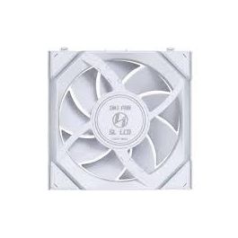 Lian Li SL WIRELESS LCD 120 ARGB Ventilador de Caja 120mm Blanco ARGB con Pantalla LCD y Control Inalámbrico