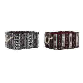 DKD Home Decor Cesta Morado Burdeos Poliester Eva 25 x 18 x 35 cm (4 Unidades) Precio: 22.49999961. SKU: B1CTY7AEKN