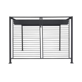 Pérgola DKD Home Decor Gris 300 x 300 x 230 cm Acero Pérgola DKD Home Decor Gris 300 x 300 x 230 cm Acero
