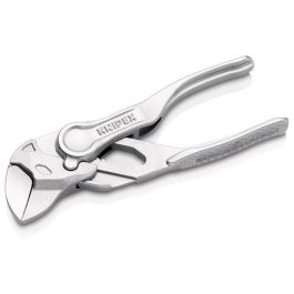 Knipex 86 04 100 Alicates Bimateria Universales de 100 mm Zangenschlüssel XS, Acero Cromado, hasta 2.1 cm