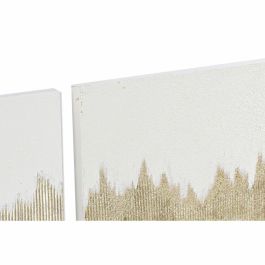 Cuadro Glam DKD Home Decor Blanco Dorado 3 x 60 x 120 cm (2 Unidades) Cuadro Glam DKD Home Decor Blanco Dorado 3 x 60 x 120 cm (2 Unidades)