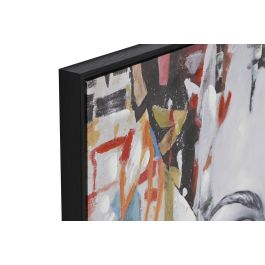 DKD Home Decor Cuadro Moderno Abstracto Mujer Multicolor Lienzo 100 x 100 x 3.5 cm (2 Unidades)