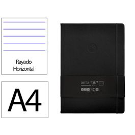 Cuaderno Con Gomilla Antartik Notes Tapa Dura A4 Hojas Rayas Negro 100 Hojas 80 gr Fsc Precio: 10.89. SKU: B1CWPYNNLG