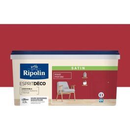 RIPOLIN Todas las piezas de pintura de pared, Ripolin - Rouge St Emilion Satin, 2,5L Precio: 62.59000033. SKU: B1H8CLTXA4
